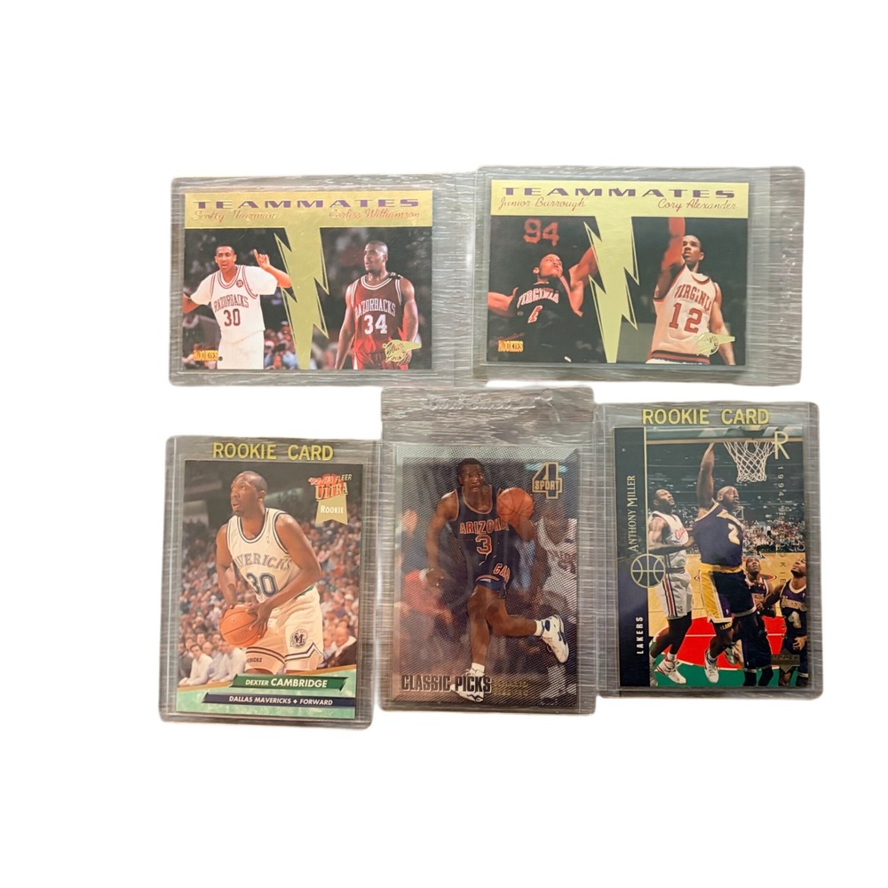 Vintage Basketball Rookie Card Lot Fleer Ultra Upper Deck Classic 5pc Set